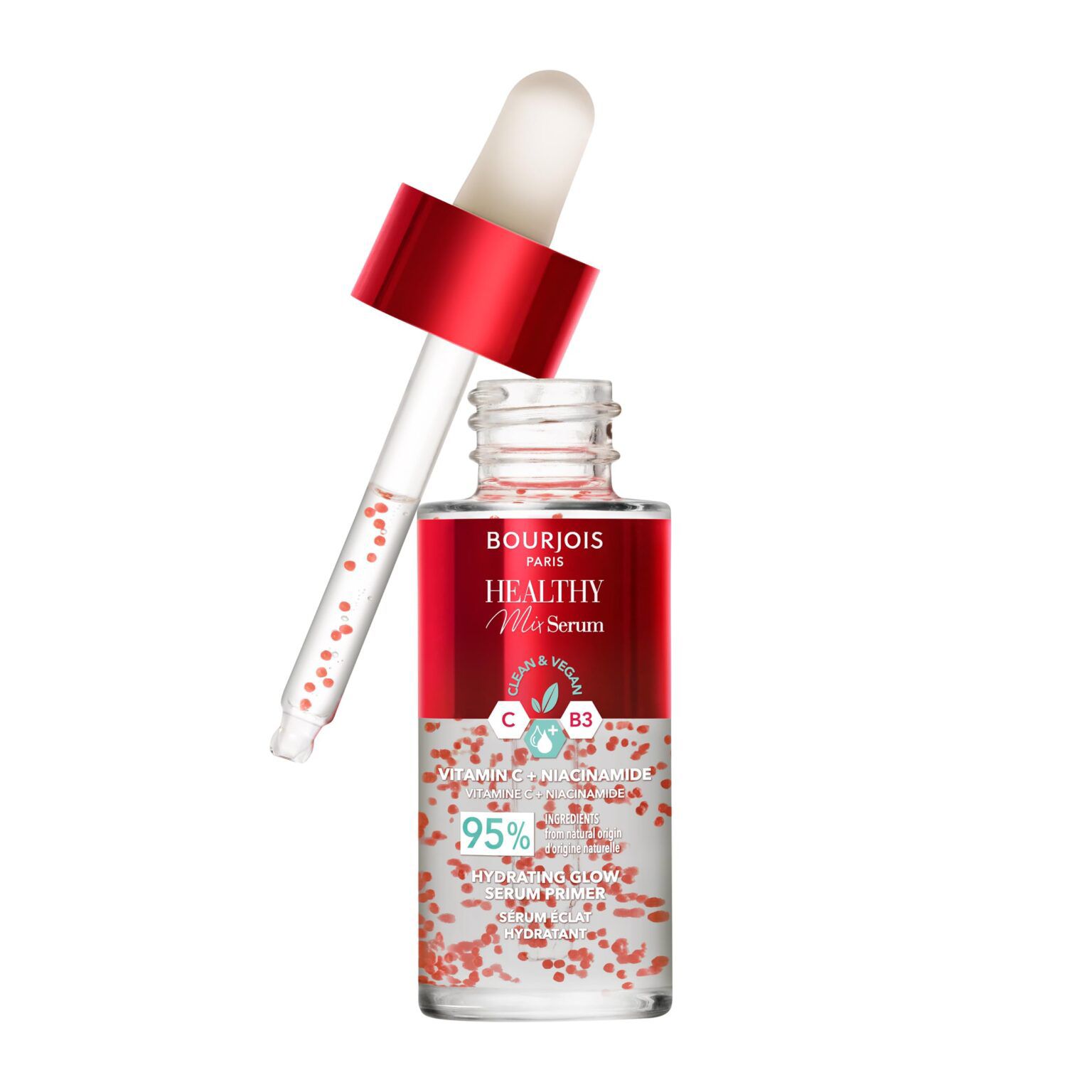 BOURJOIS PARIS HEALTHY MIX SERUM HYDRATING GLOW SERUM PRIMER بورجوا سيروم برايمر + مرطب للبشرة